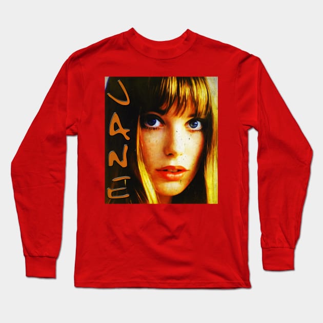 Jane Birkin//Vintage Potrait Long Sleeve T-Shirt by CreatenewARTees